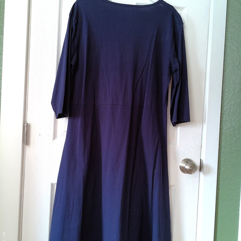 Svaha Navy Midi Dress with Nuclear Fission - Picture 7 of 14